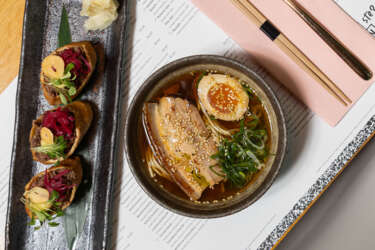 Shoyu ramen + Inari sushi